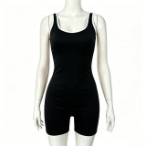 Women Casual Sporty Patchwork Color Block Jumpsuit