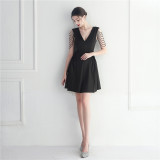 Plus Size Women Satin Beaded Evening Dress
