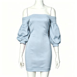 Women Sexy Off Shoulder Bodycon Dress