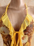 Summer Women Bow Tie Halter Cami Vest Top
