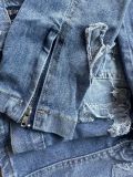 Women Denim Embroidered Jacket & Mini Skirt Two-Piece Set
