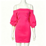 Women Sexy Off Shoulder Bodycon Dress