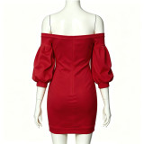Women Sexy Off Shoulder Bodycon Dress