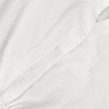 Women White Long Sleeve Slim Waist Ruffled Tiered Mini Dress
