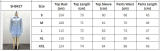 Women African Chic Loose Casual Turndown Collar Long Sleeve Jacquard Shirt & Shorts Two-Piece Set