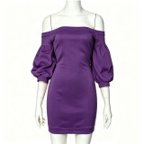 Women Sexy Off Shoulder Bodycon Dress