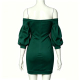 Women Sexy Off Shoulder Bodycon Dress