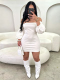 Women Sexy Off Shoulder Bodycon Dress