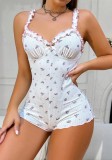 Women Floral Camisole Bodysuit