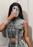 Women Sexy Stretchy Denim Jacket