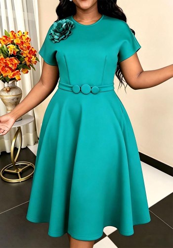 Women Elegant Button-Down Dress