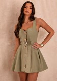Women summer Holidays tie dress
