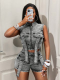 Women Sexy Stretchy Denim Jacket