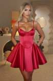 Women Summer Sexy Elegant Waist-cinching Strap Dress
