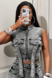 Women Sexy Stretchy Denim Jacket