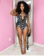 Women Spring & Summer Sleeveless Halter Neck Backless Polka Dot Printed Top and Shorts Two-Piece Set