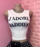 Summer Women Style Printed Slim-Fit Vest Top