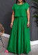 Summer Plus Size Women Fashionable Casual Solid Color Two-Piece Set Skirt Set