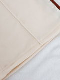 Women Color-Blocked Side Stripe Long-Sleeve Jacket with Drawstring Wide-Leg Two-Piece Pants Set