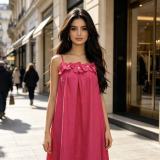 Plus Size Women Floral Strap Maxi Loose Solid Fashionable Dress
