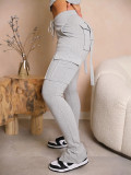 Women Casual Solid Color Pocket Jogger Pants