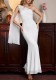 Women Summer Asymmetric One-Shoulder Mesh See-Through Ribbon Bodycon Maxi Dress