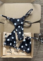 Women Spaghetti Strap Polka Dot Bikini Holiday Beach Two-Piece Swimsuit Women Spaghetti Strap Polka Dot Bikini Holiday Beach Two-Piece Swimsuit