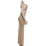 Women Summer Sexy Hollow Out Backless Dress