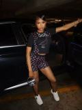Women Color Block Short Sleeve Printed Top and Shorts Two-Piece Set