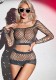 Women Sexy Mesh See-Through Hollow Out Lingerie Two-Piece Set