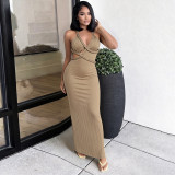 Women Summer Sexy Hollow Out Backless Dress