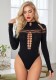 Women Hollow Out Mesh Sexy Bodysuit