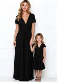 Family Wear Women Girls Sleeveless Dress