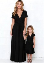 Family Wear Women Girls Sleeveless Dress Family Wear Women Girls Sleeveless Dress
