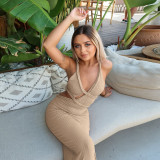 Women Summer Sexy Hollow Out Backless Dress