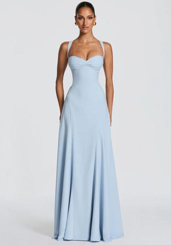 Women Elegant Formal Party Sexy Strap Maxi Dress