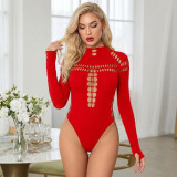 Women Hollow Out Mesh Sexy Bodysuit
