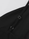 Women Holiday Mesh Sexy V-Neck Backless Strap Dress
