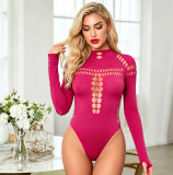Women Hollow Out Mesh Sexy Bodysuit
