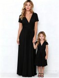 Family Wear Women Girls Sleeveless Dress