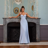 Women Elegant Formal Party Sexy Strap Maxi Dress