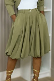 Summer A-Line High-Waist Pleated Loose Wide-Leg Midi Casual Pants