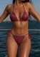 Halter Neck Printed Two-Piece Swimwear Women Tie Sexy Beach Bikini