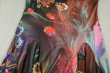 Summer Women Strap Printed Maxi Dress