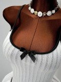Elegant Women Solid Color Slim Fit Pleated Mini Dress