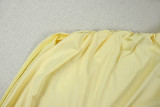 Solid Chic Women Elegant Slash Shoulder Asymmetric Evening Dress