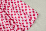 Women Striped Slim Waist Slim Fit A-Line Strap Sweet Dress