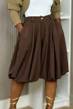 Summer A-Line High-Waist Pleated Loose Wide-Leg Midi Casual Pants