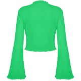 Women Bell Bottom Sleeve Top