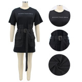 Women Summer Denim Casual Patchwork Dress